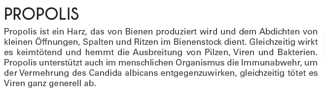 Propolis gegen Candida albicans